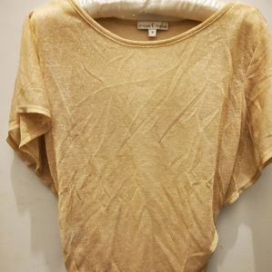 Gold glitter blouse